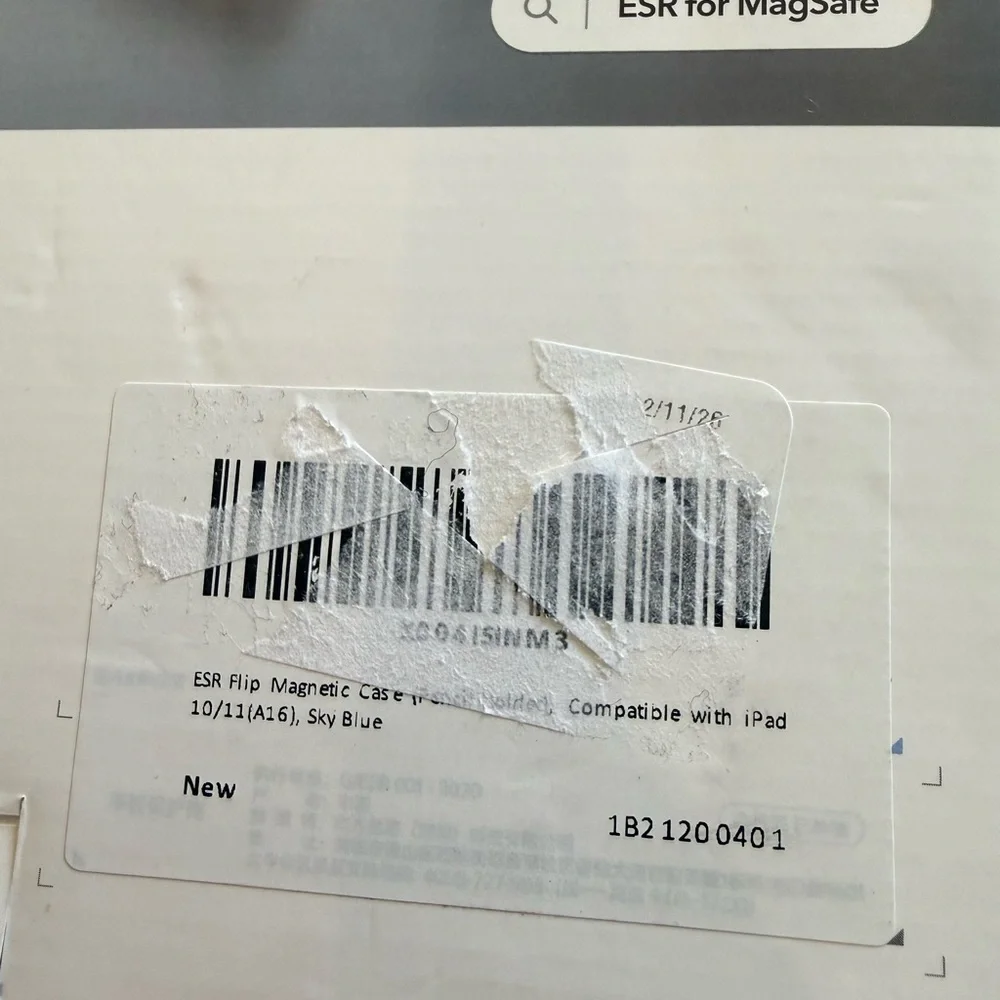 ESR iPad A16 Sky Blue Cover